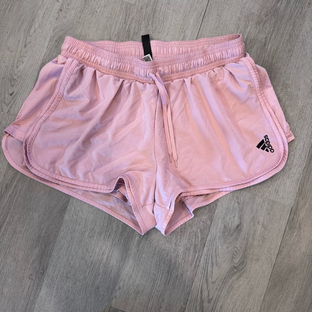 Adidas Women's Club Tennis Athletic Shorts Built-in Tights Lightweight, XL Pink